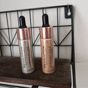 Revolution Luminous Luna and Euphoric Liquid Highlighter Duo